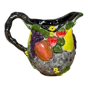 Colorful Ceramic Fruit Pitcher